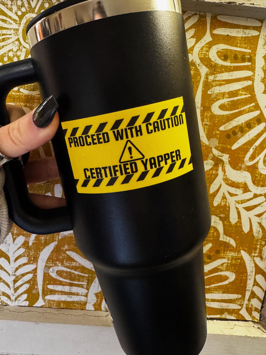 Caution Certified Yapper Sticker | Funny Gift for Mom