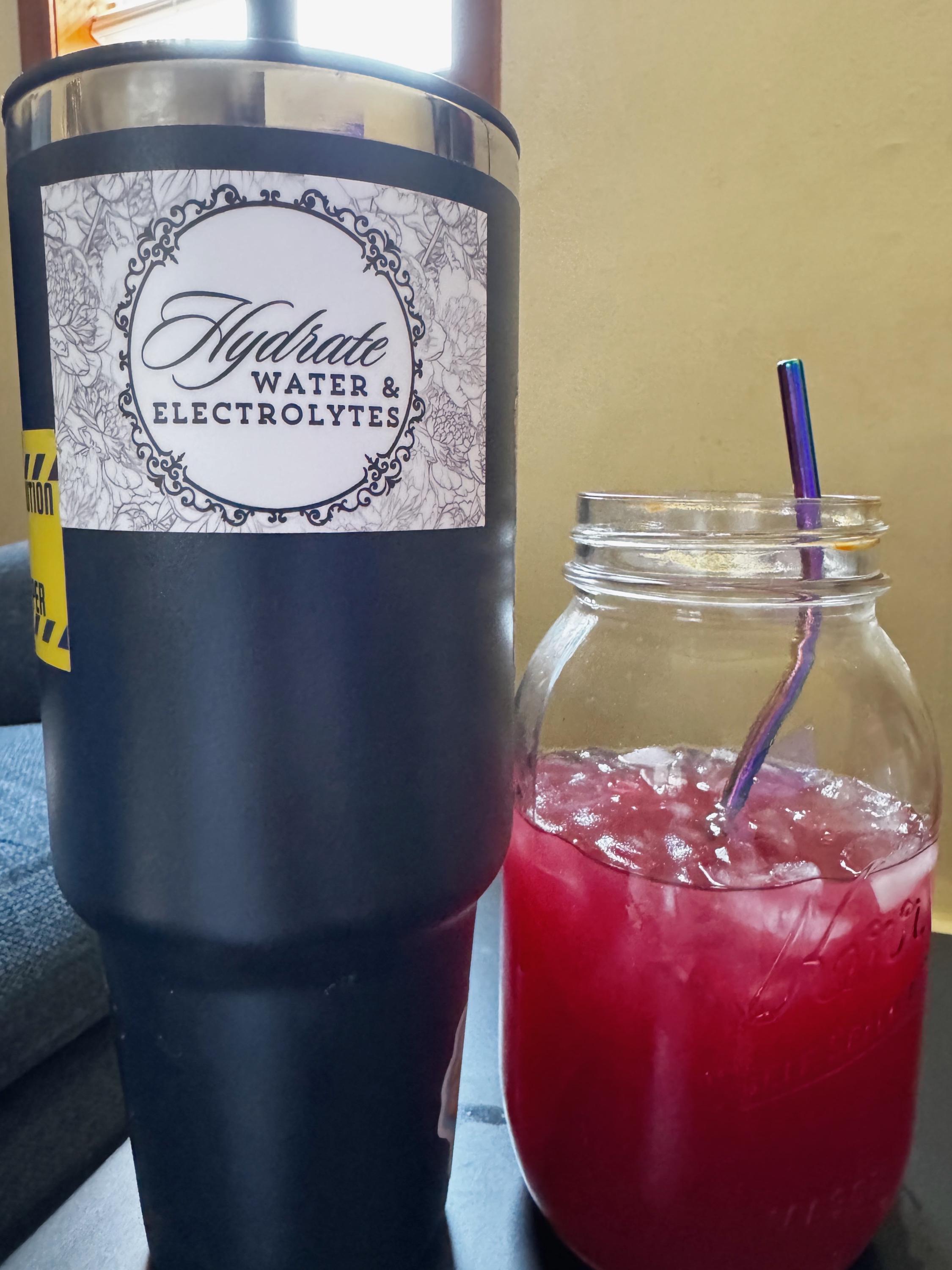 Hydrate Water & Electrolytes Sticker