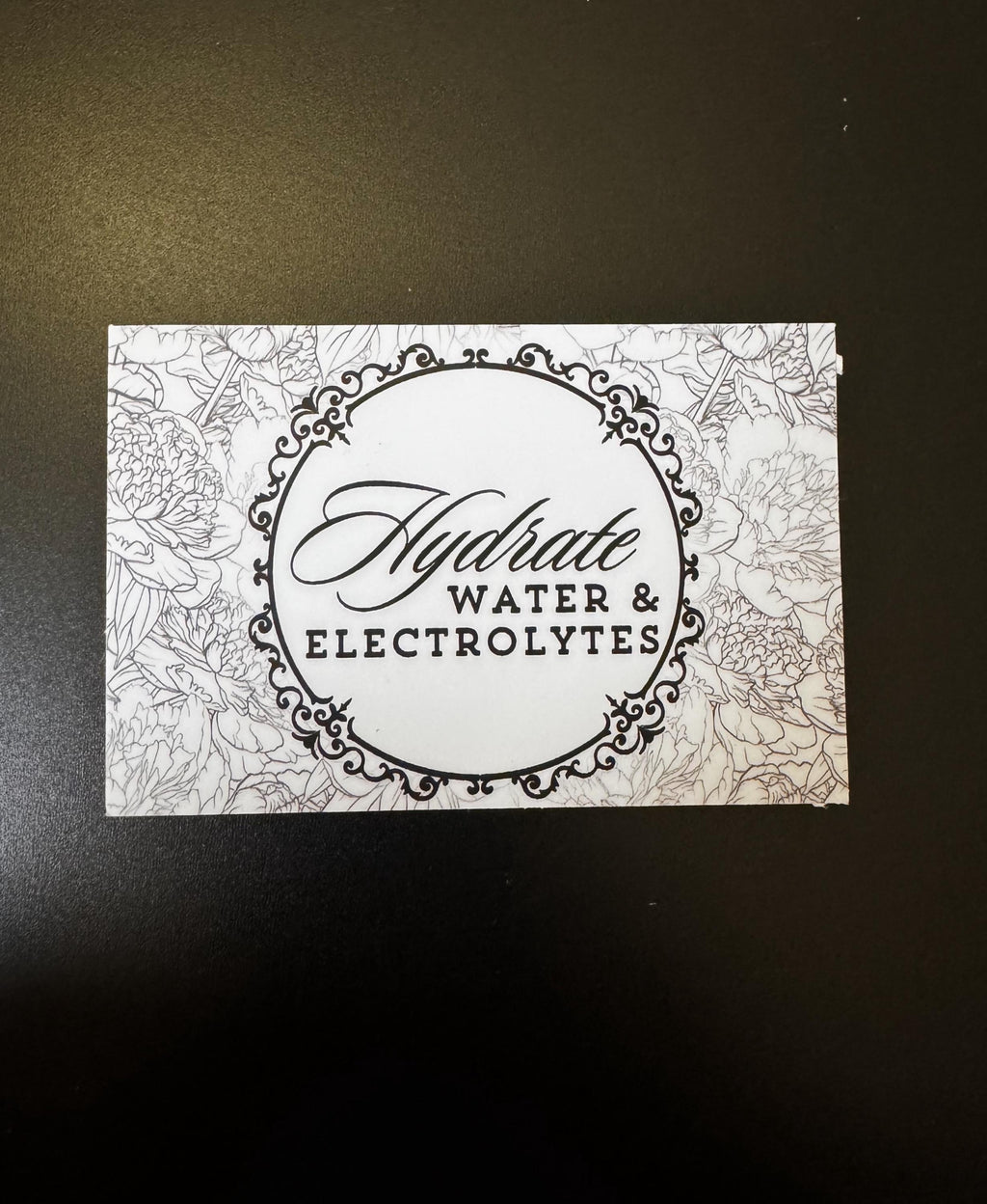Hydrate Water & Electrolytes Sticker