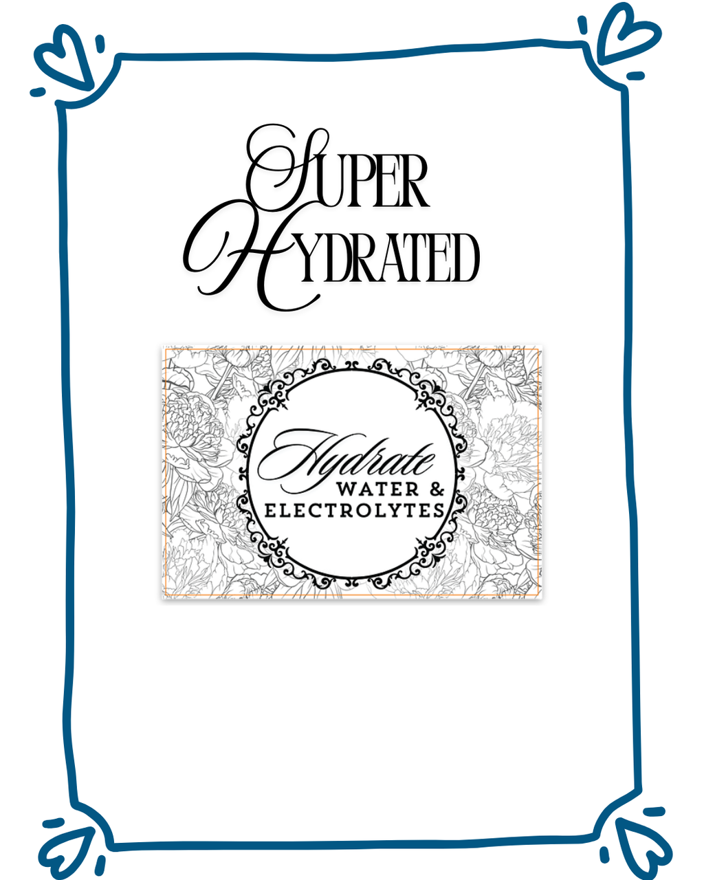 Hydrate Water & Electrolytes Sticker