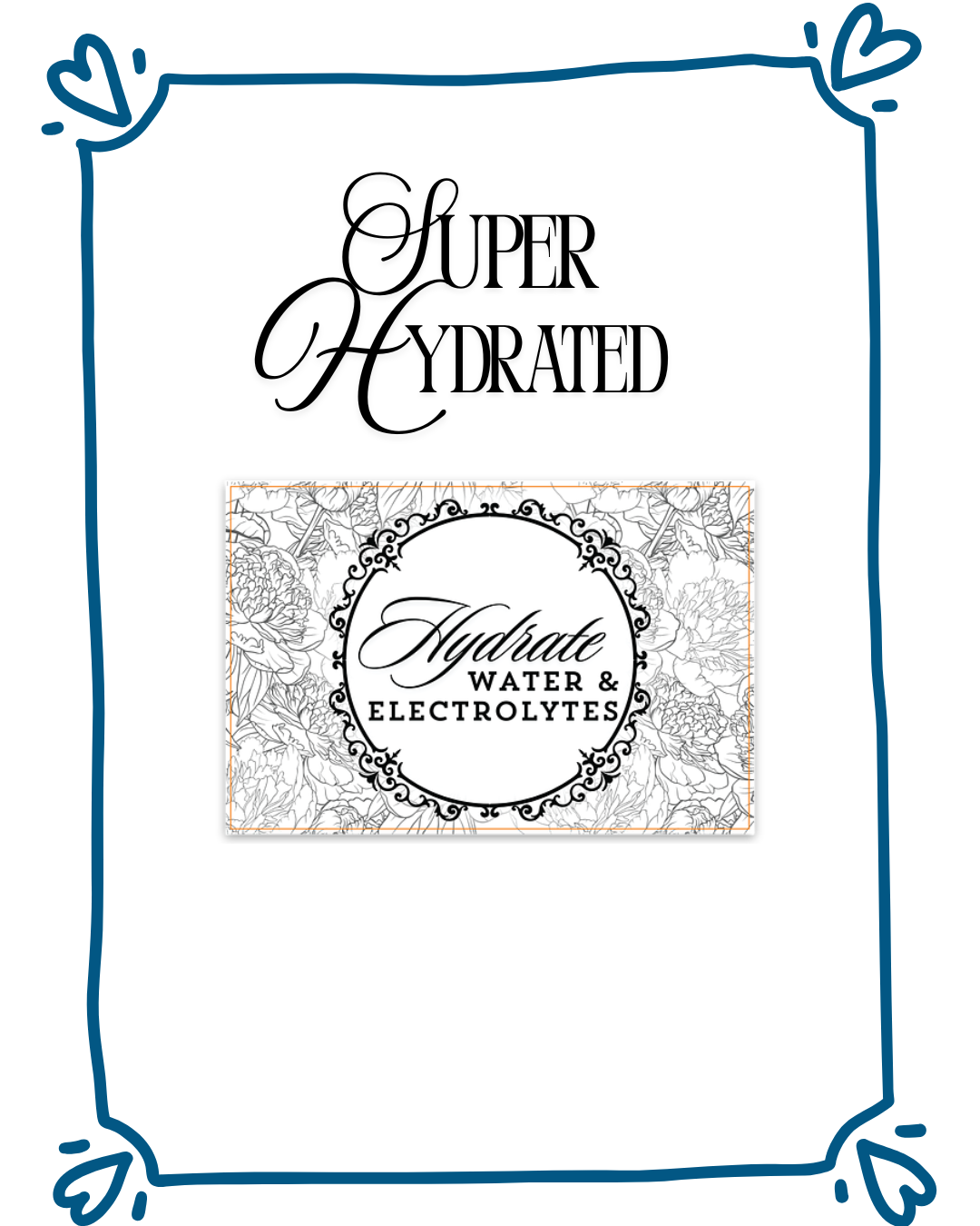 Hydrate Water & Electrolytes Sticker