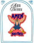 Amen Brother Wrestler Sticker | Youth Christian Gift