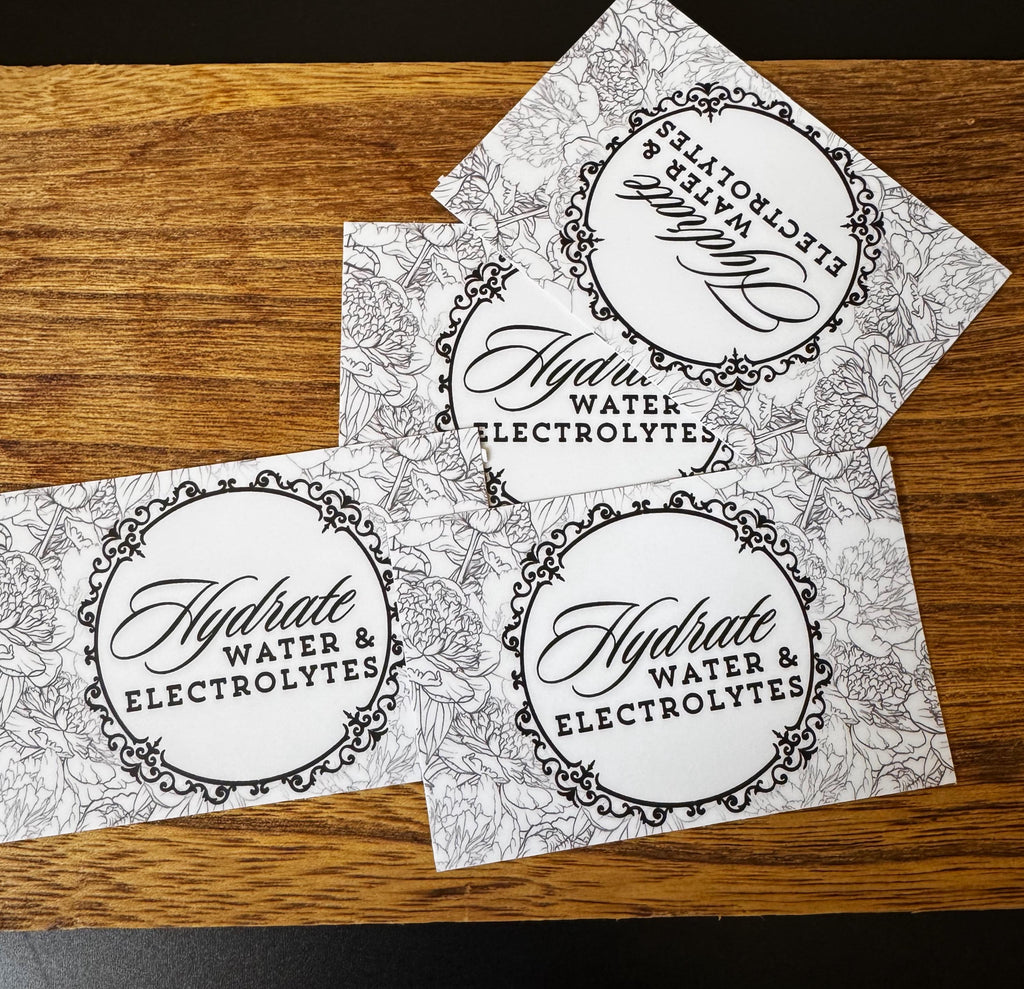 Hydrate Water & Electrolytes Sticker