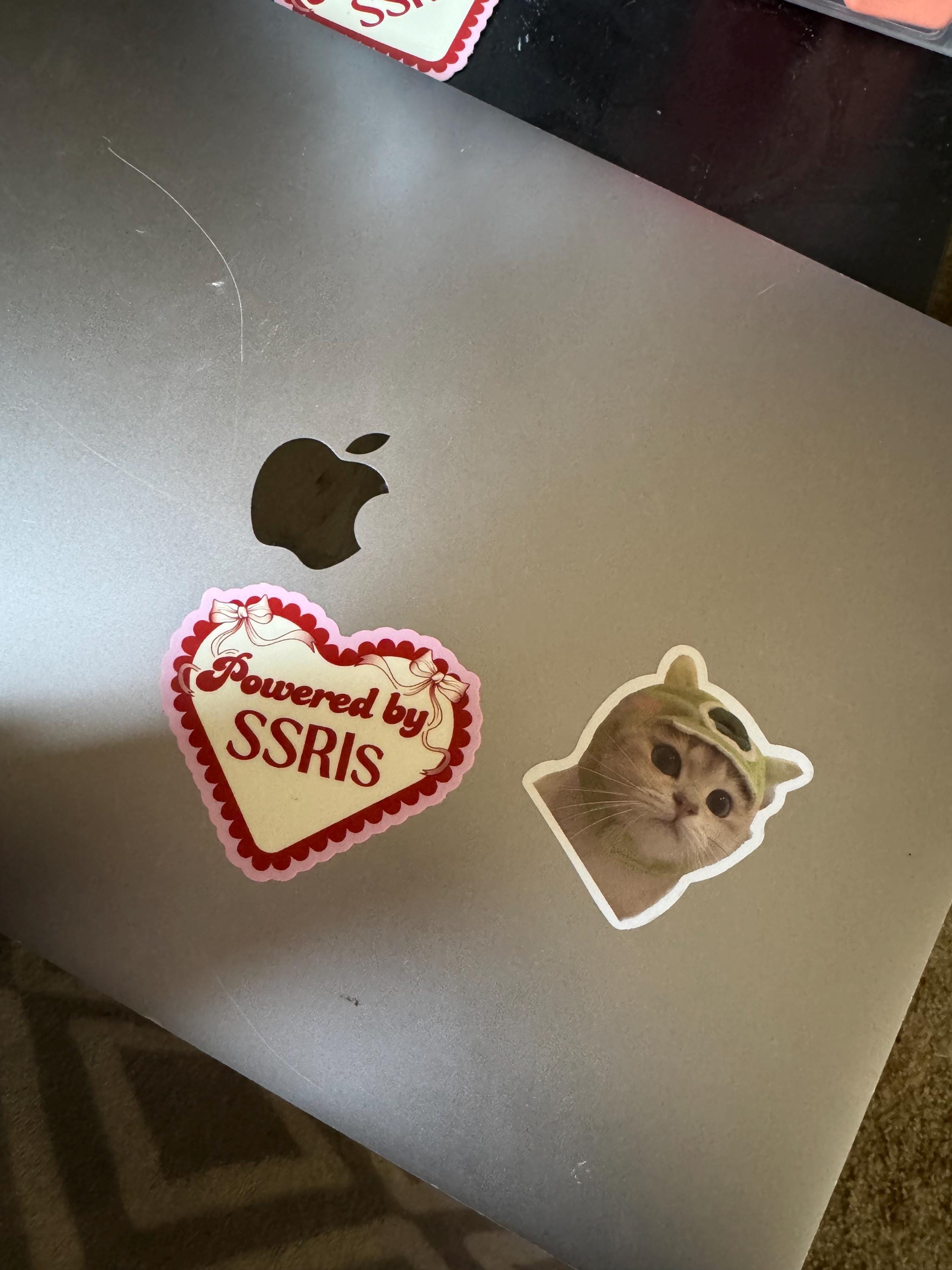 Powered by SSRIs Heart Sticker